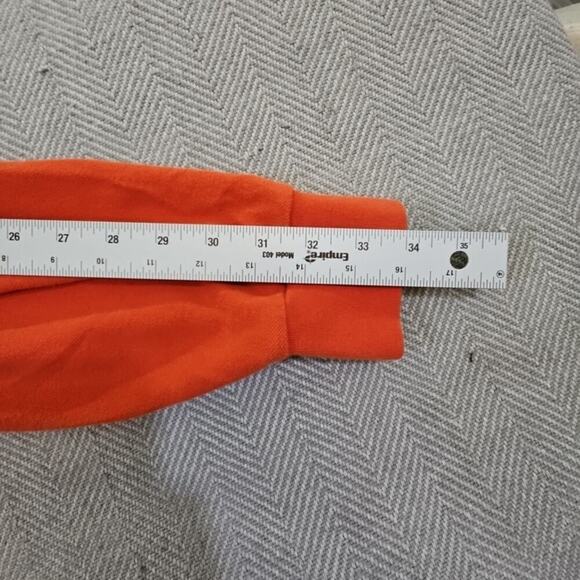 Polo Ralph Lauren Rugby Shirt Men's Large Orange Pony Long Sleeve Cotton Y2K - Picture 13 of 16